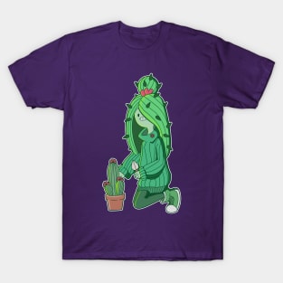 cute cactus girl T-Shirt